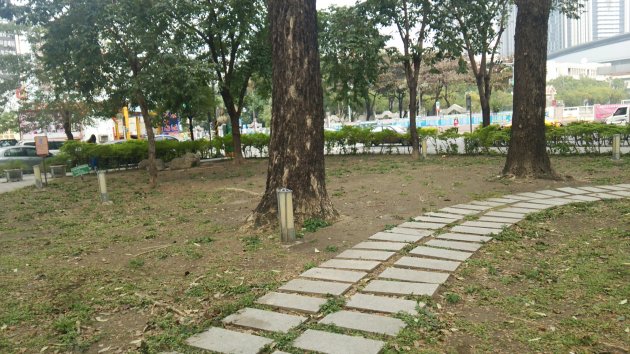 明誠公園内の遊歩道