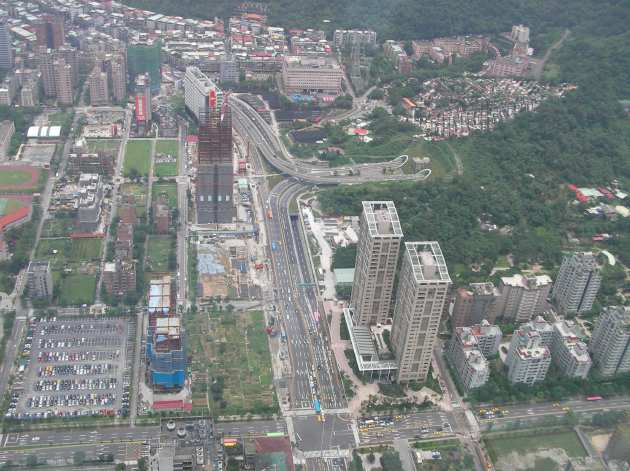 台北101の展望台から見える東方面の風景3