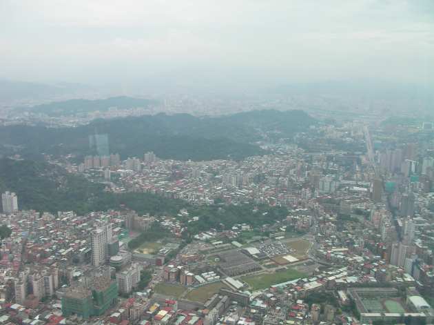 台北101の展望台から見える東方面の風景4