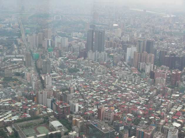 台北101の展望台から見える南方面の風景2
