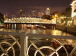 カヴェナ橋から見る「アンダーソン橋」の夜景
