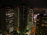 都庁の夜景（西新宿の高層ビル群2）