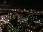 新宿駅、ドコモタワー、東京タワーの夜景