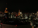 ドコモタワーと東京タワーの夜景