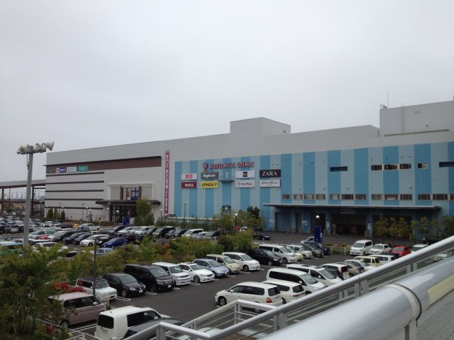 映画館が入っているイオンモール名取の外観