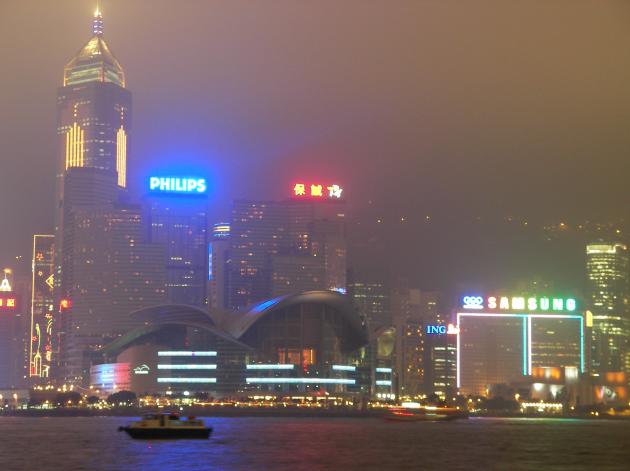 香港コンベンションセンター周辺の夜景