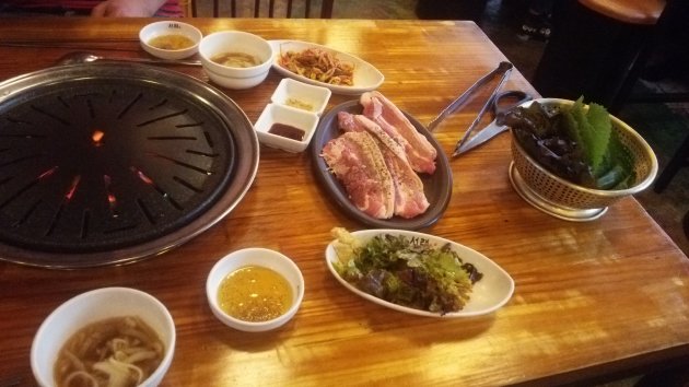 注文したサムギョプサル