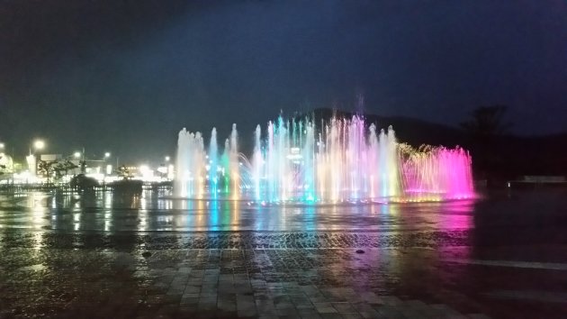 多大浦夢の落照噴水の噴水ショー