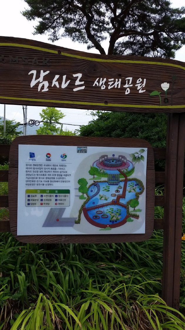 ラムサール生態公園の案内図