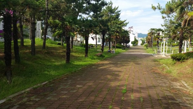 馬山彫刻公園内の風景