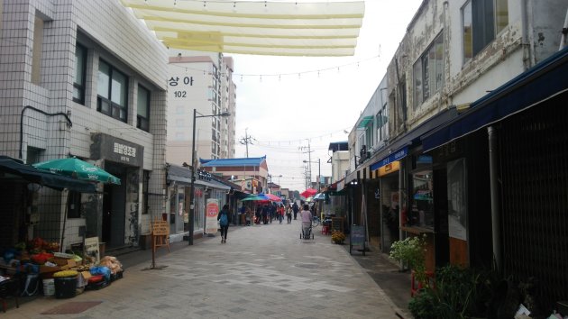 1913松汀駅市場の風景