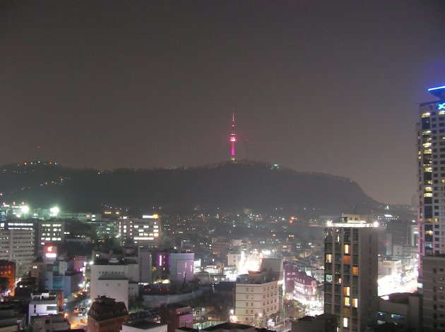 Nソウルタワー方面の夜景