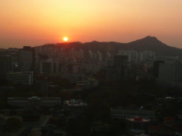 夕暮れ時の風景