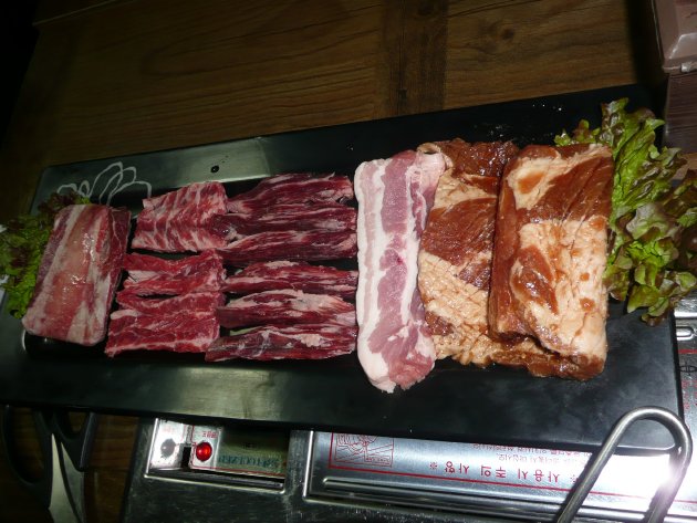 Bセットの肉類
