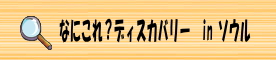 なにこれディスカバリーinソウル