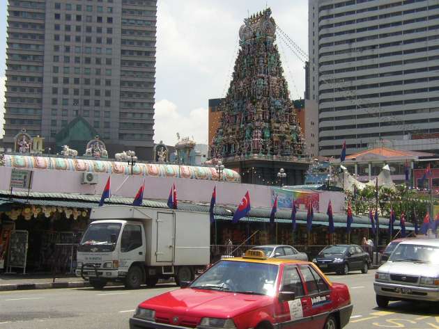 ラジャ・マリアマン・デバスザナン寺院(Raja Mariamman Devasthanam Temple)の外観
