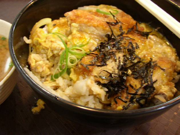 フードコートで食べたカツ丼