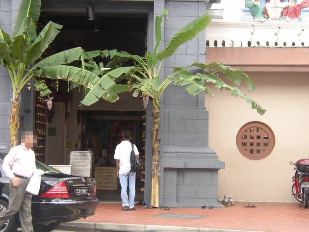 スリ・マリアマン寺院（Sri Mariamman Temple）の入り口