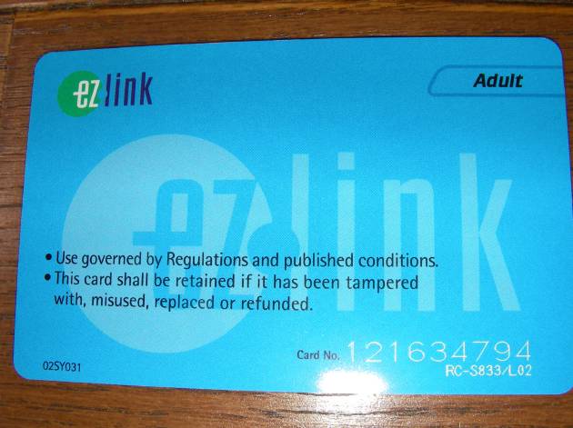 古いタイプのイージー・リンク・カード(ez-link Card)