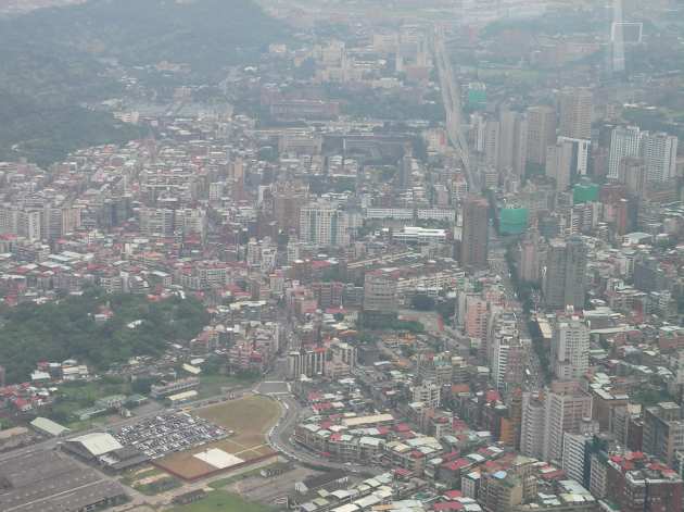 台北101の展望台から見える南方面の風景1