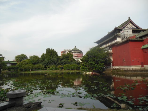 台北植物園内にある蓮池