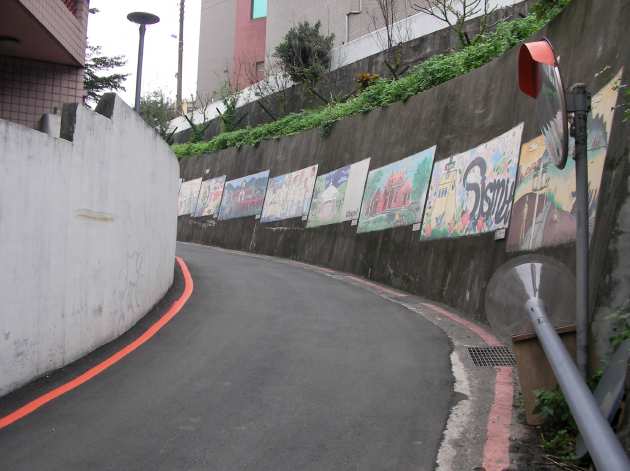 馬偕街にある何気ない道